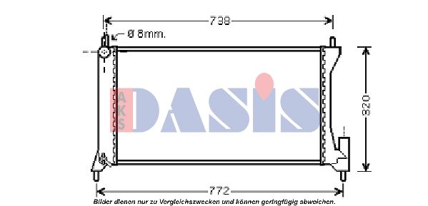 AKS DASIS Radiaator,mootorijahutus 150075N